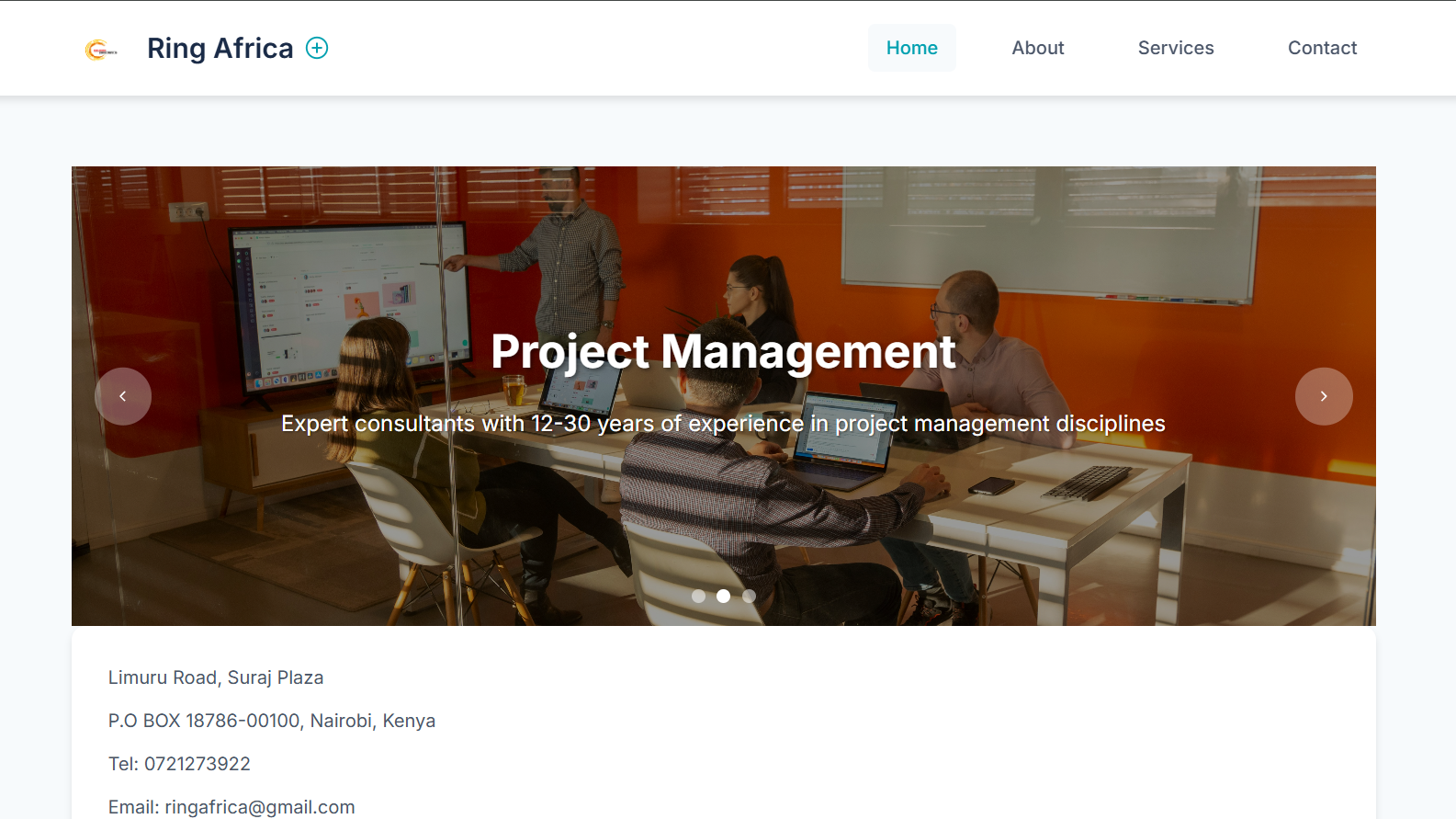 Home page